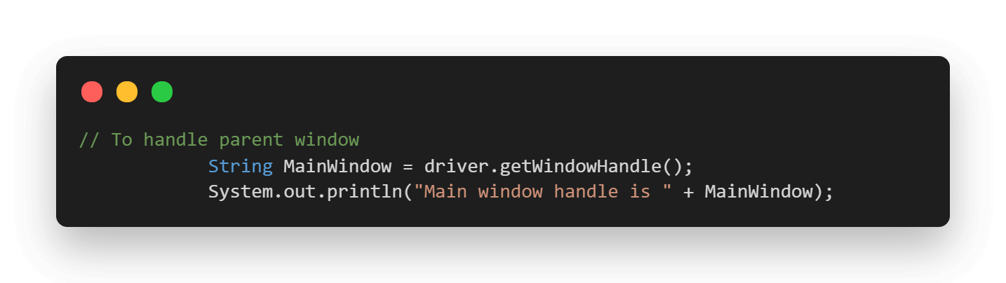 Selenium Multiple Windows Handling 