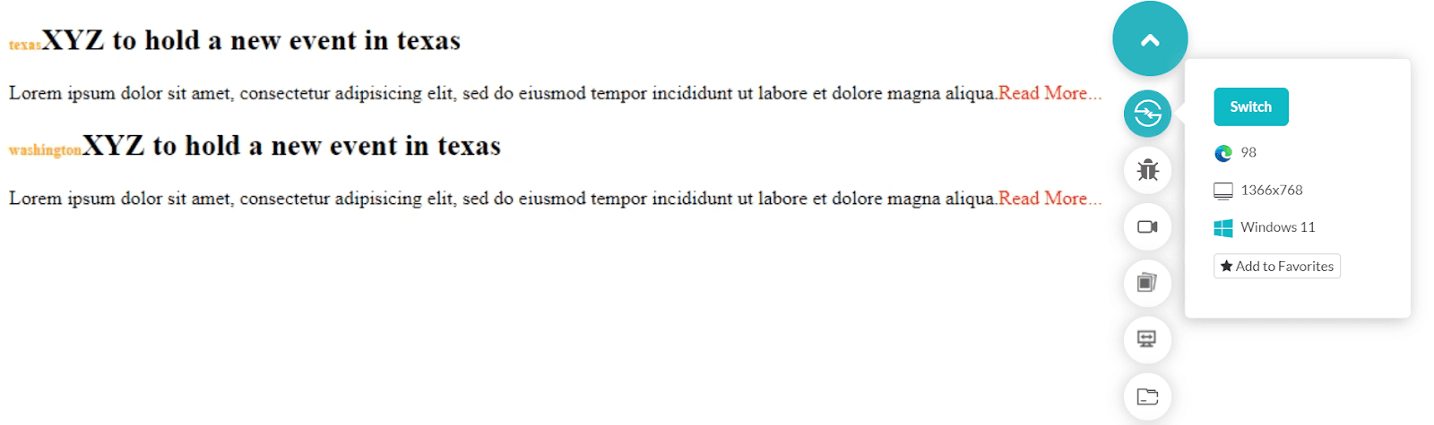 The output The output