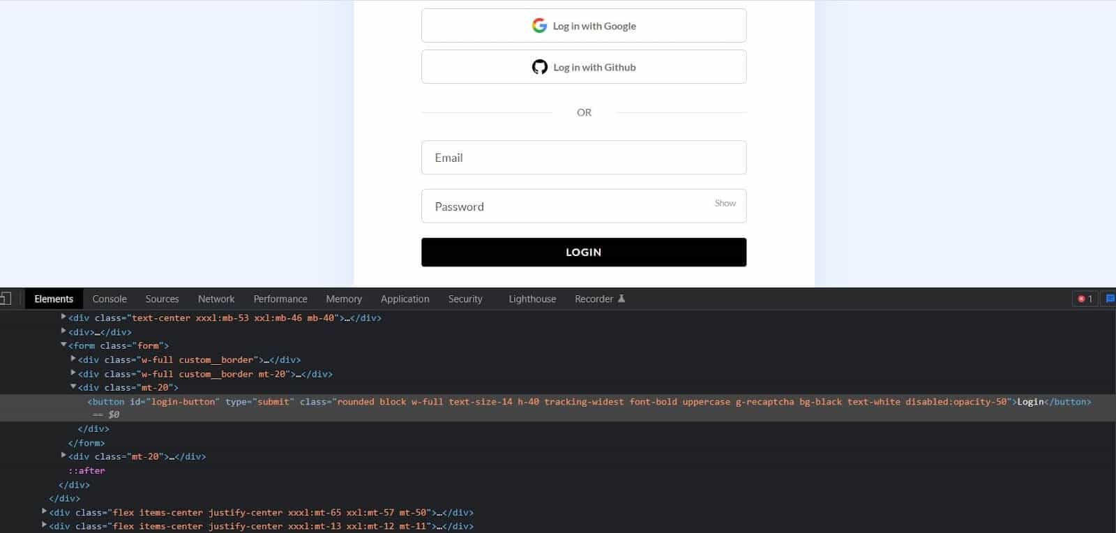 The final step is to locate the LOGIN button.