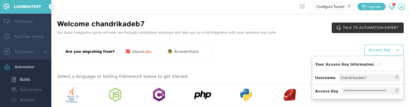 Integrating Google Cloud CI with LambdaTest Integrating Google Cloud CI with LambdaTest