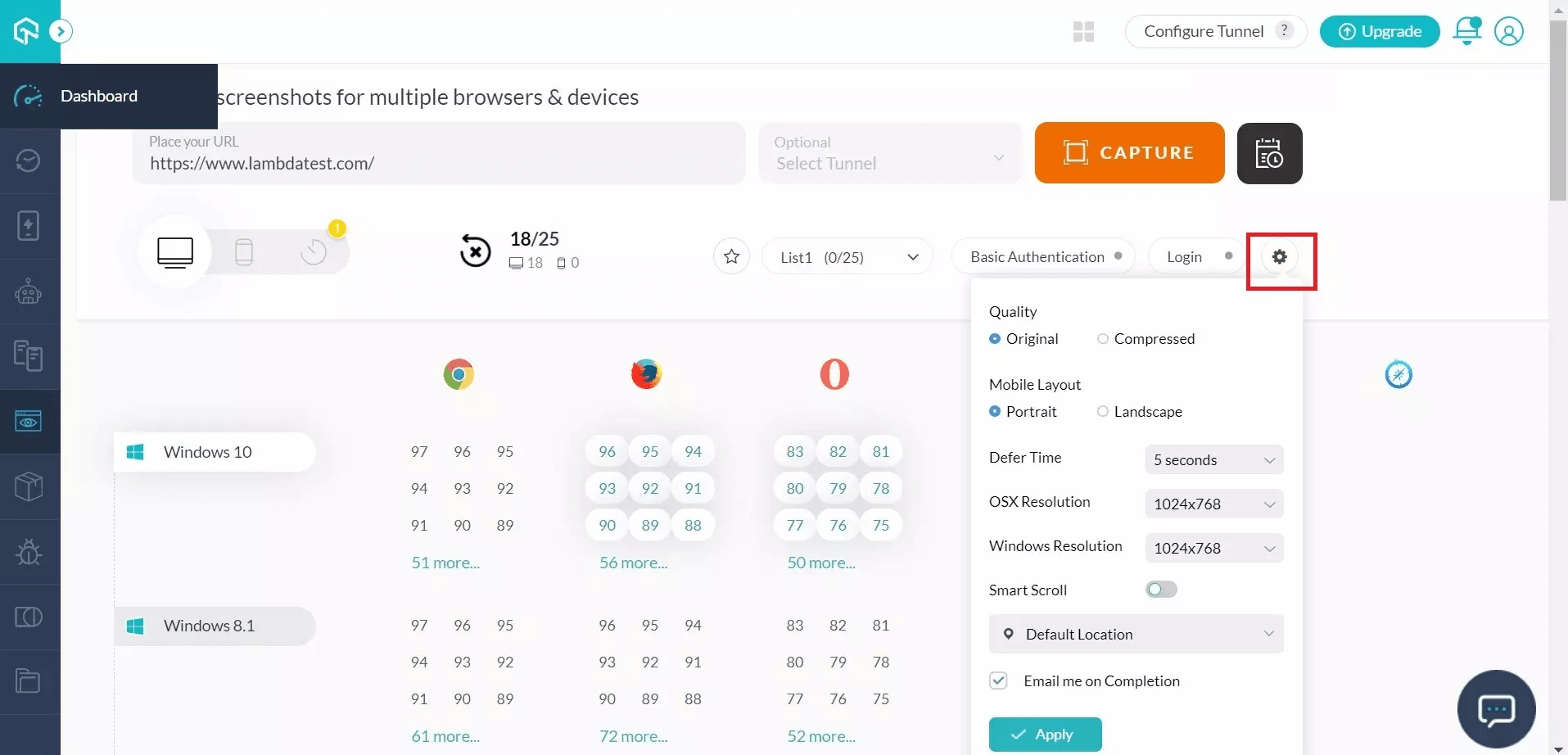Preferences for Visual Testing