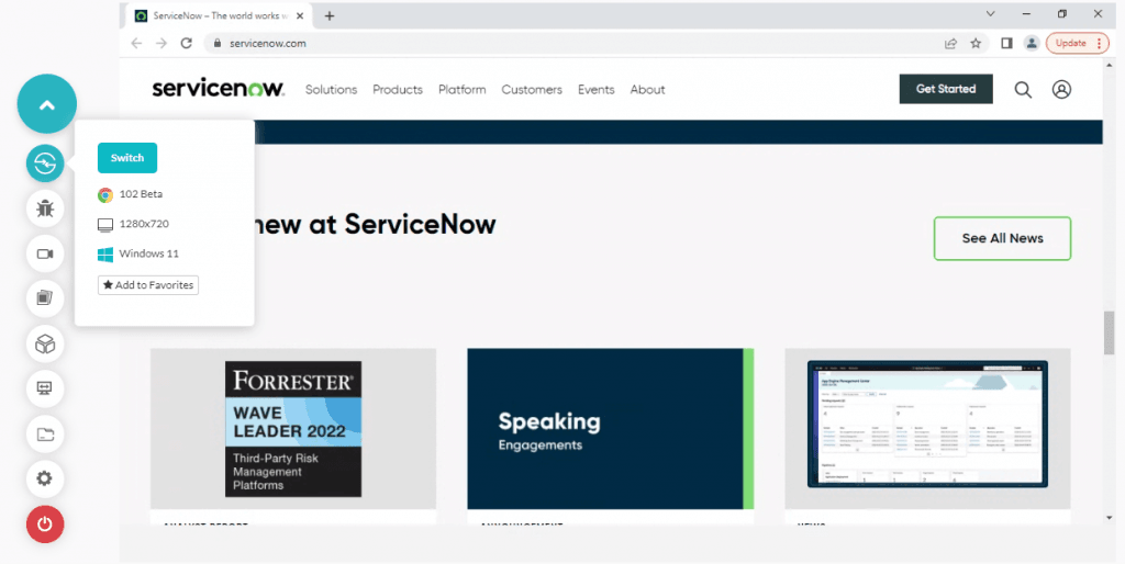 Testing for ServiceNow Testing for ServiceNow