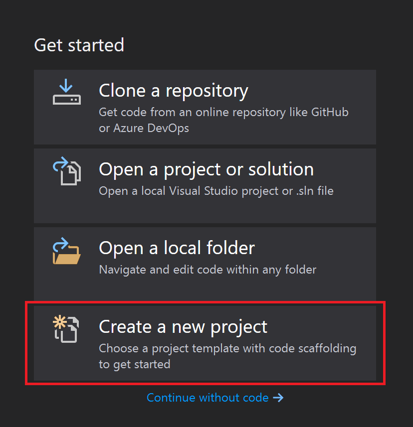 Create a new Selenium C# project 