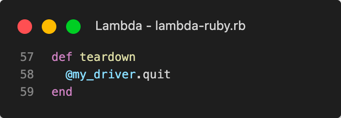 Ending the browser session 