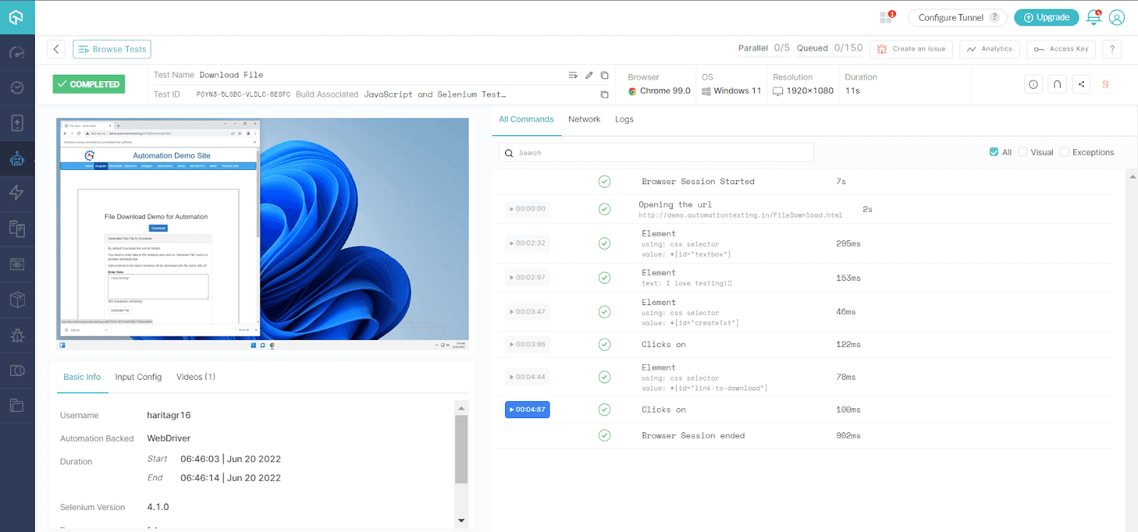 Analyze the detailed report 
