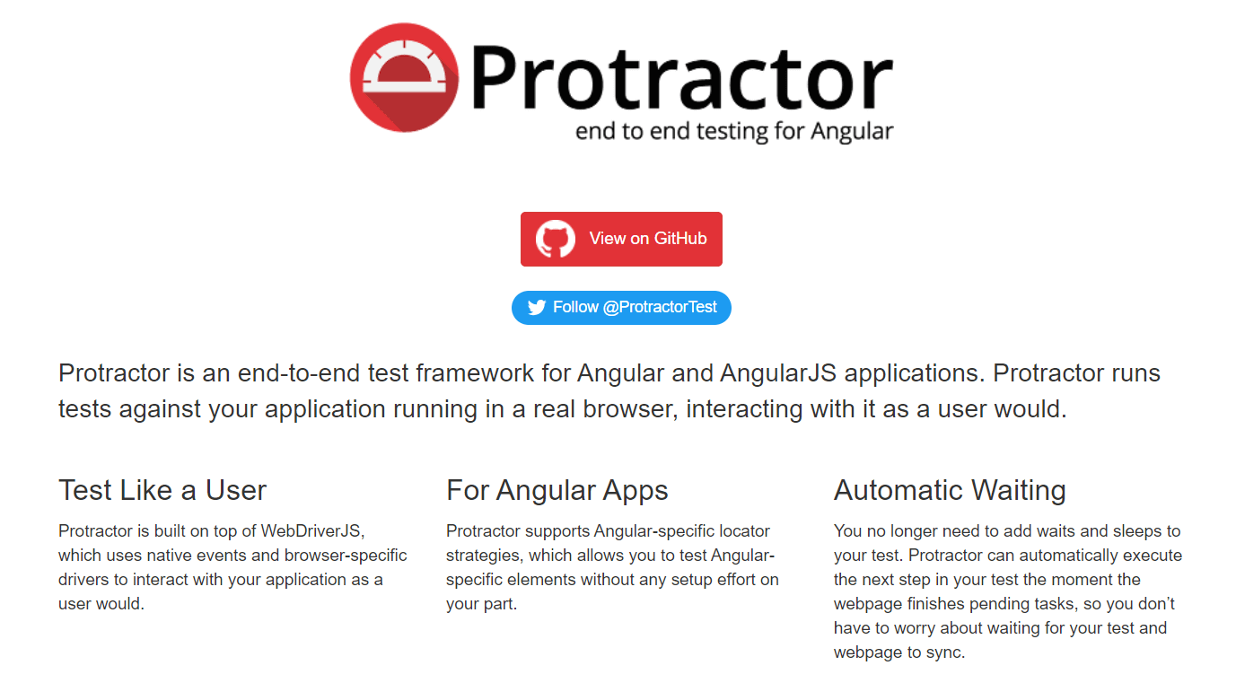 Protractor Protractor