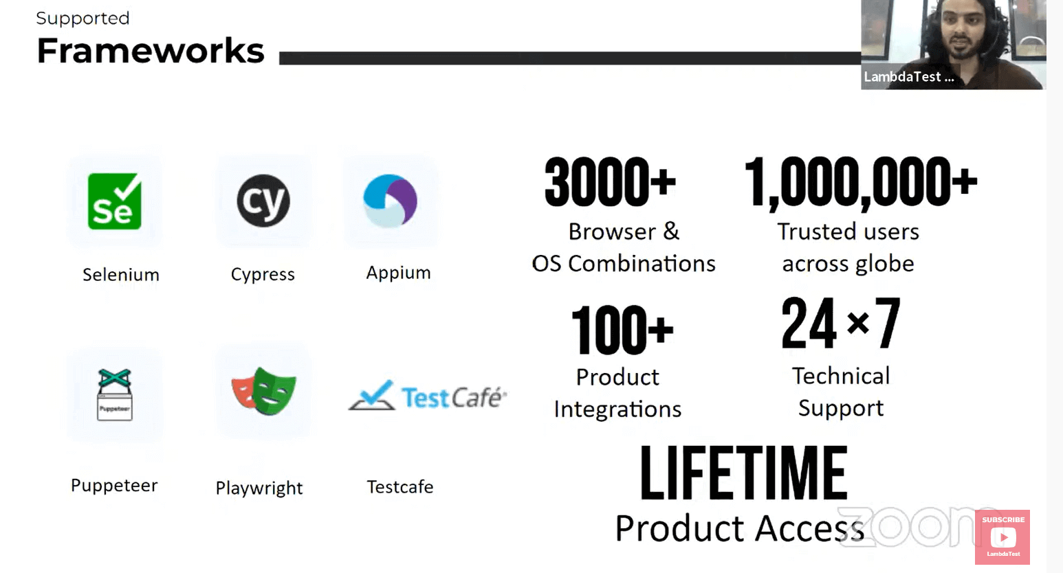 Supported Frameworks on LambdaTest Supported Frameworks on LambdaTest
