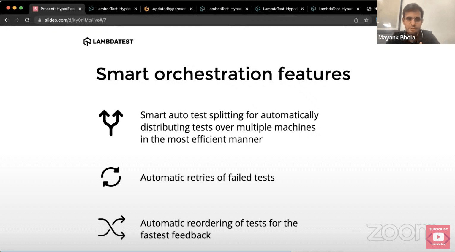 Test Orchestration Features Test Orchestration Features