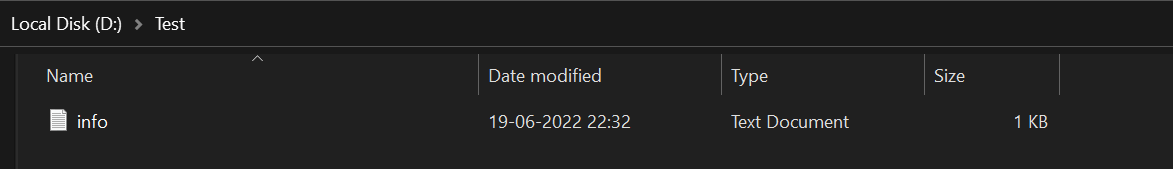 Test gets executed successfully 