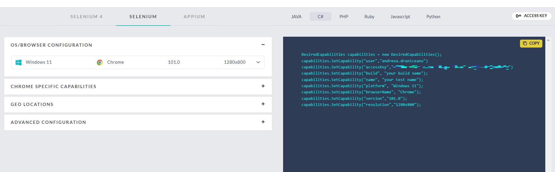 Capabilities Generator