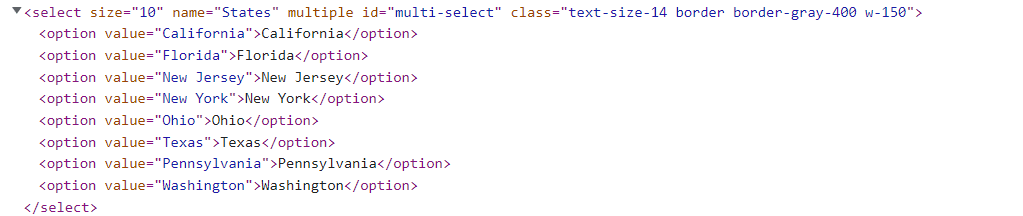 select element has an ID