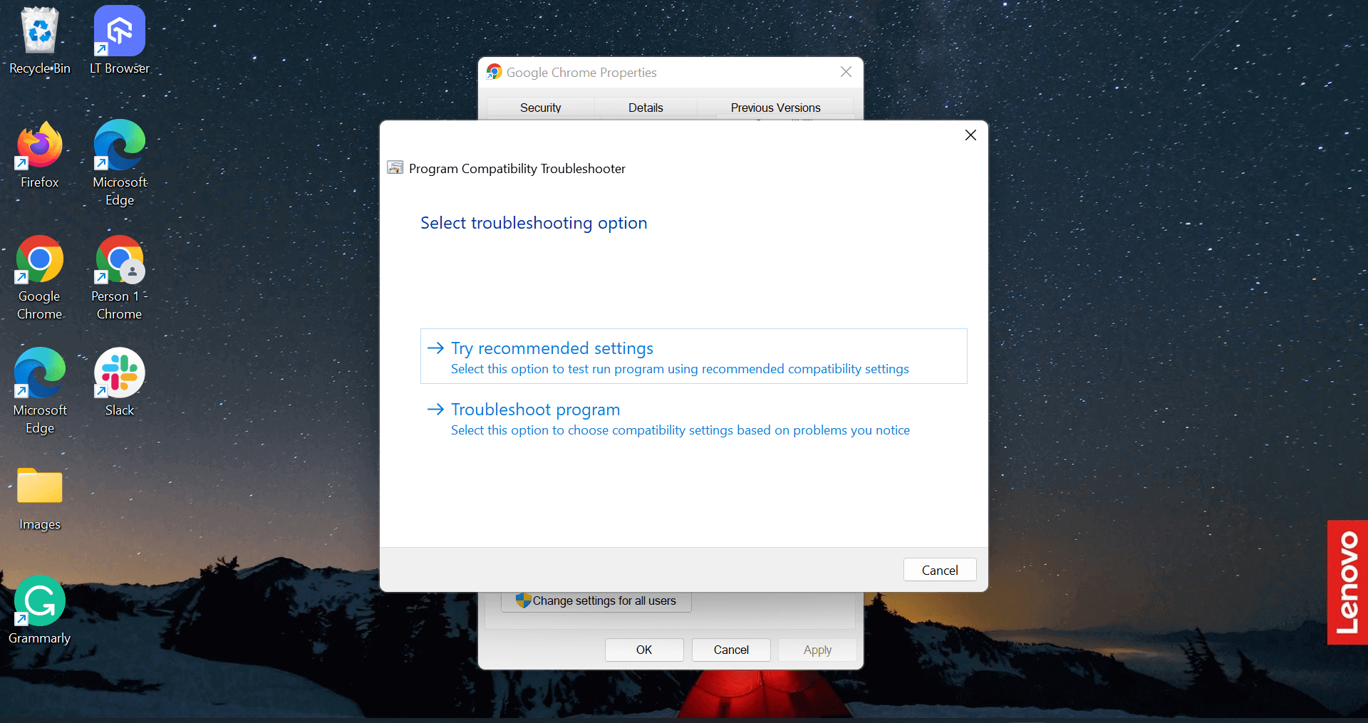 Troubleshoot program