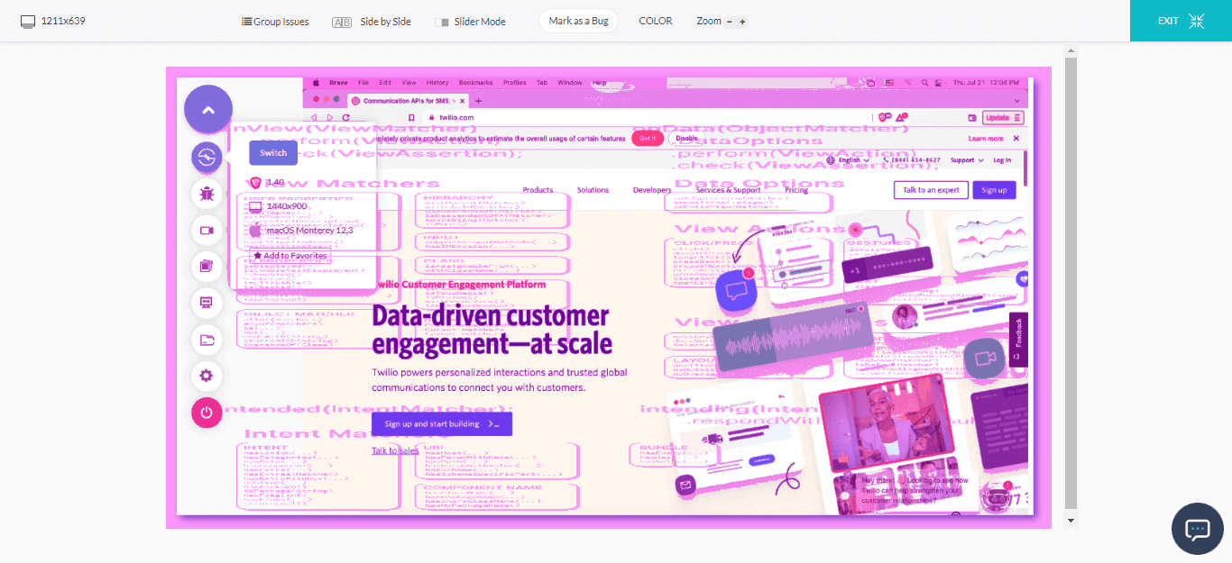 view the visual UI mismatches view the visual UI mismatches