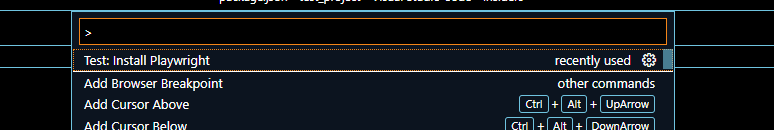 Setting up PLaywright using the Playwright VS Code extension 