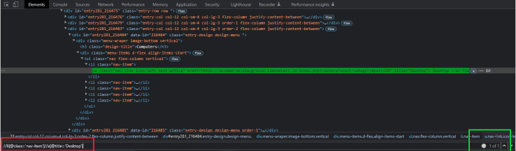 XPath looks for XML Nodes 