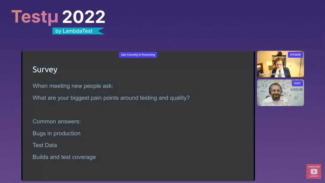biggest pain points around testing