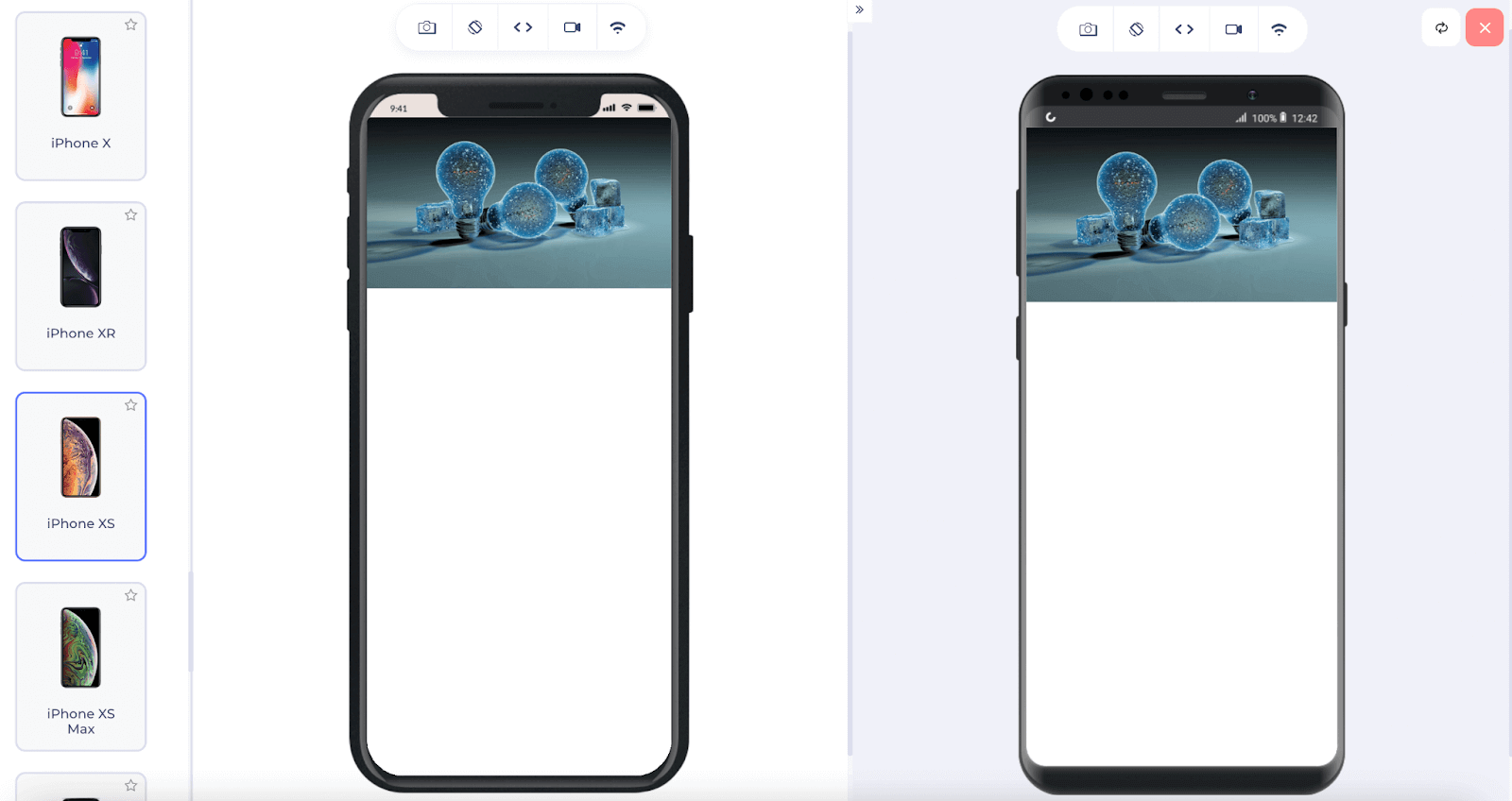 render the same web page on a mobile device render the same web page on a mobile device