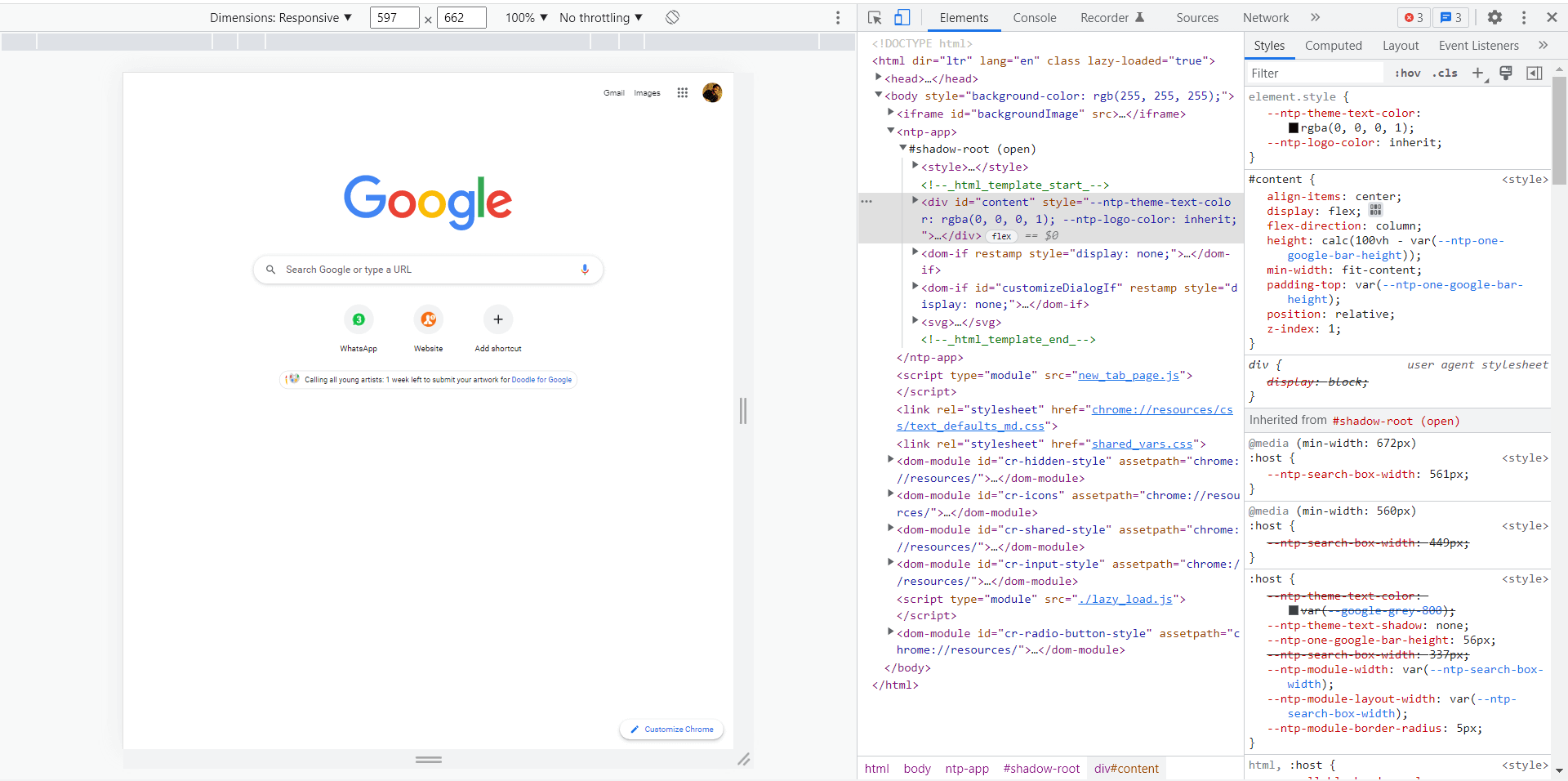 debug JavaScript for the Google landing page debug JavaScript for the Google landing page