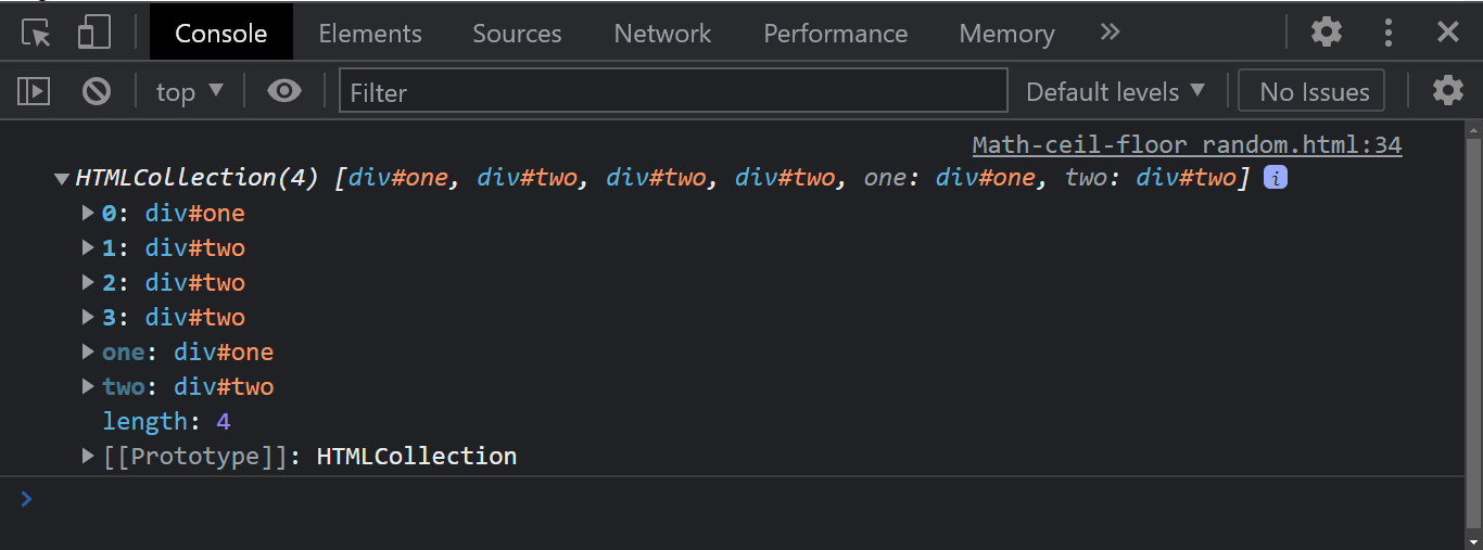 Console Output Console Output
