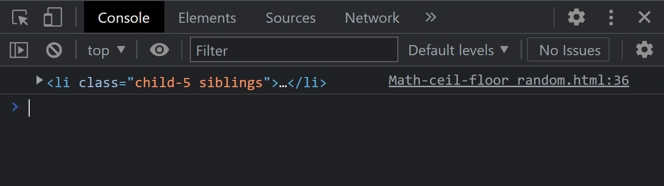 Console ofOutput Console ofOutput