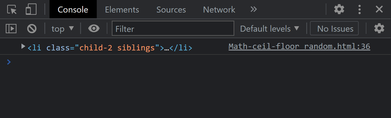 Output of console Output of console
