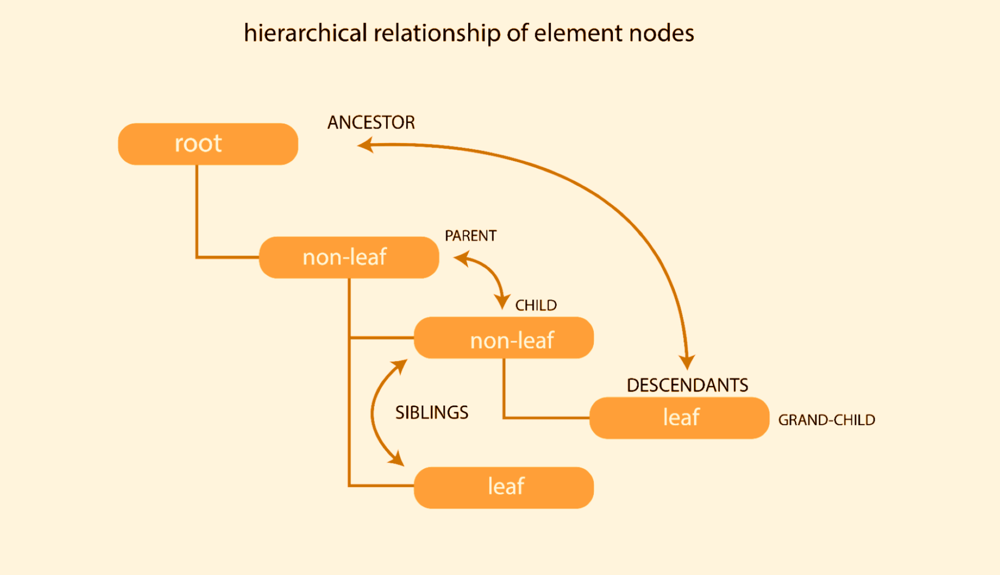 relationship of elements nodes relationship of elements nodes