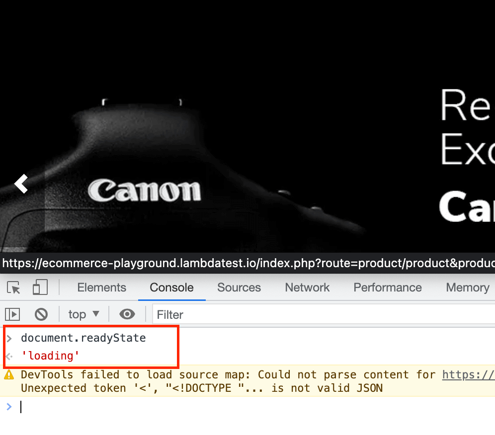 loading state of the document