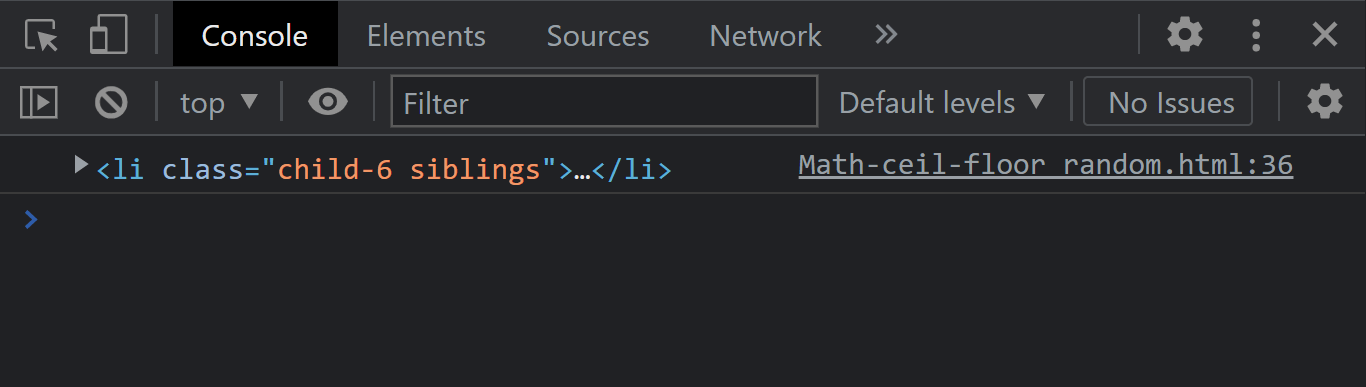node.previousSibling property node.previousSibling property