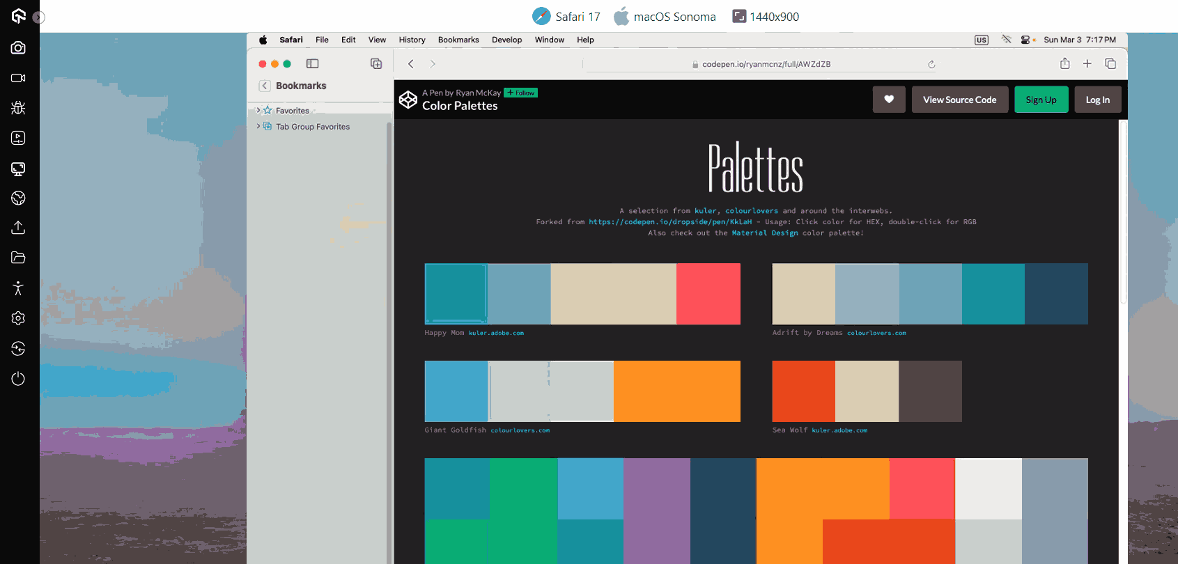 New Color Palettes