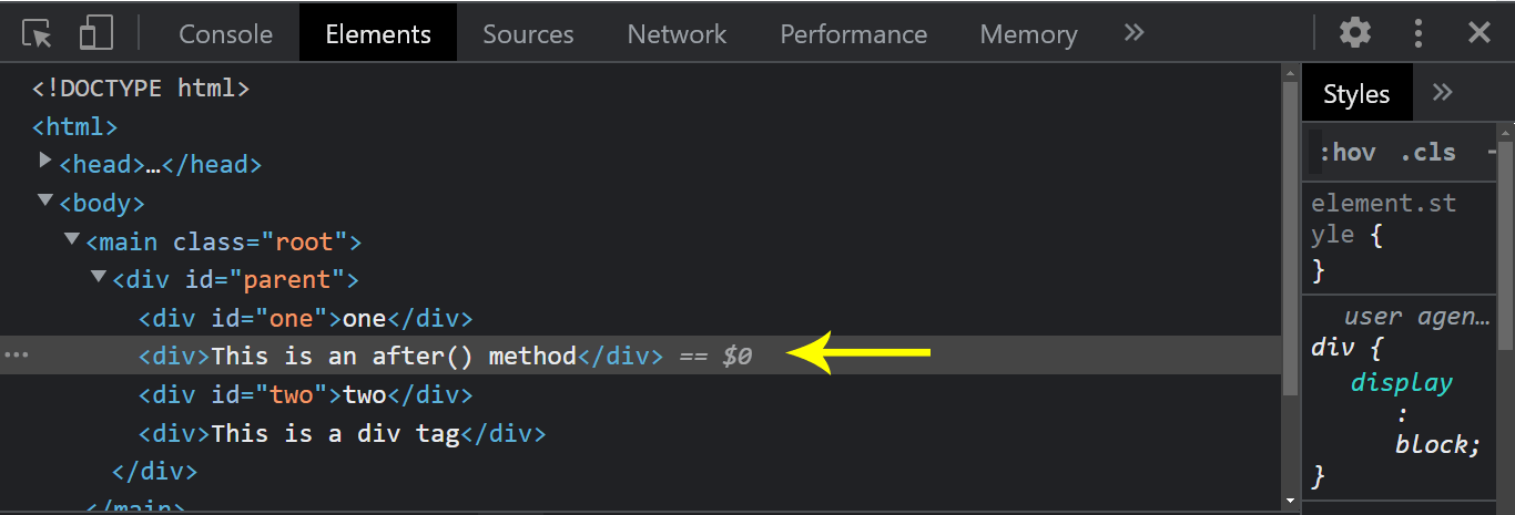 Console Output for After Console Output for After