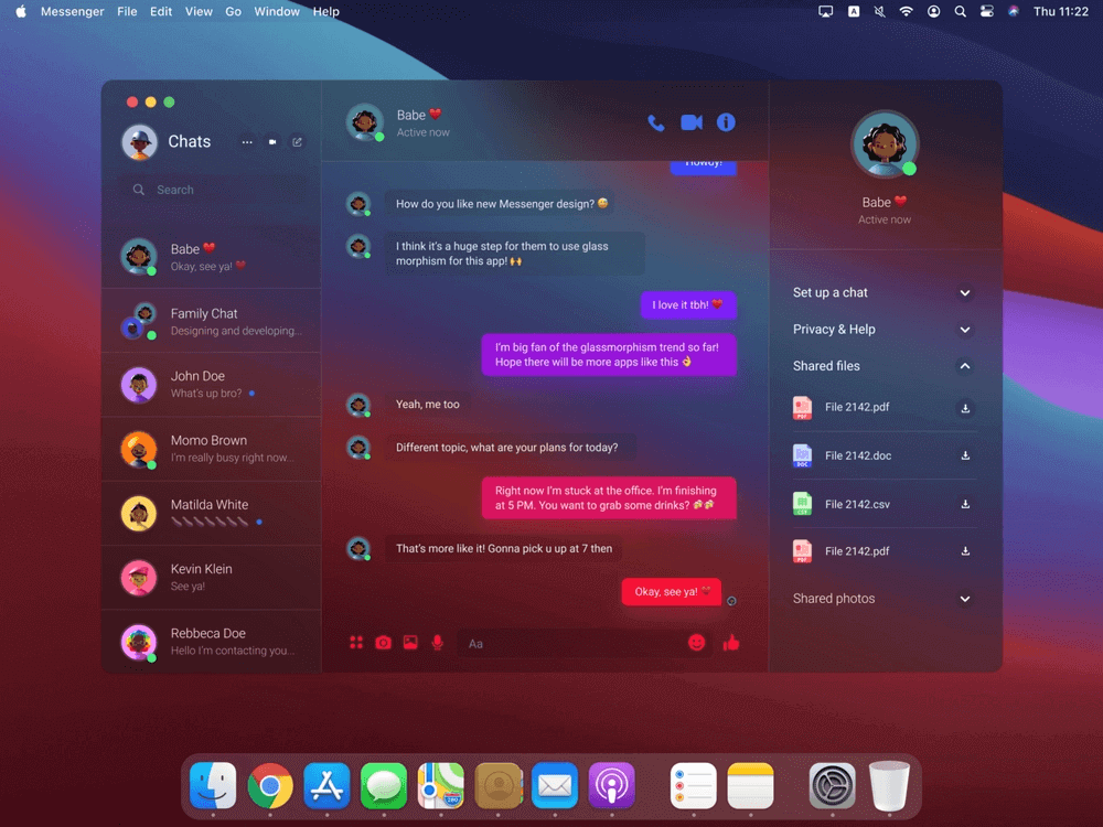 Messenger app by Mikołaj