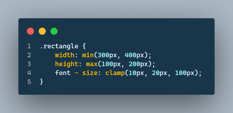 Avoid using CSS min(), max(), and clamp() functions for fixed values Avoid using CSS min(), max(), and clamp() functions for fixed values