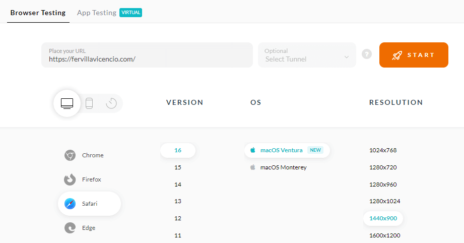 test your application test your application
