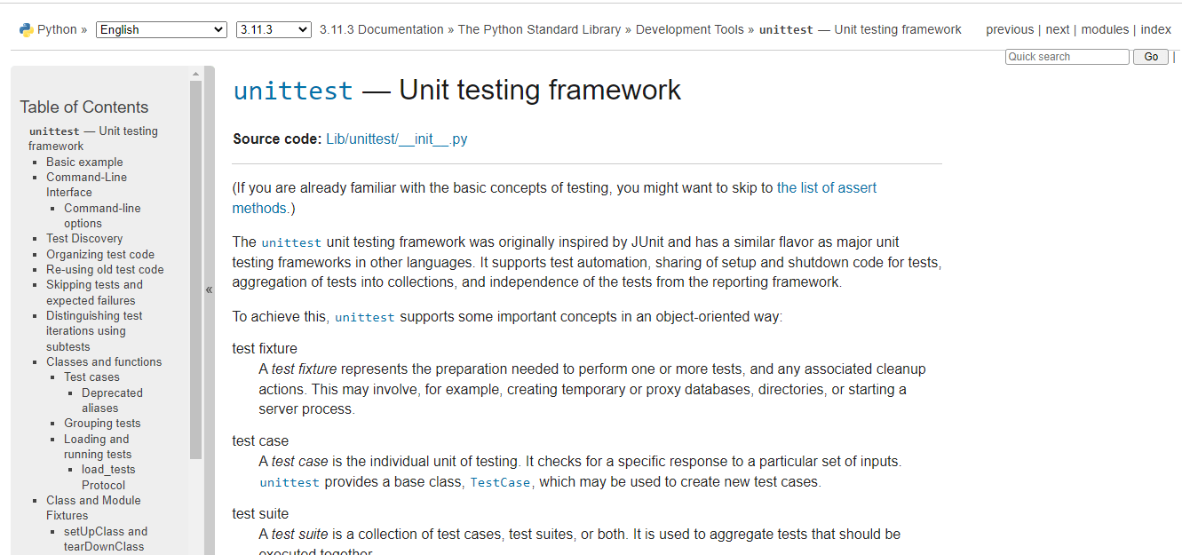 Unittest Unittest