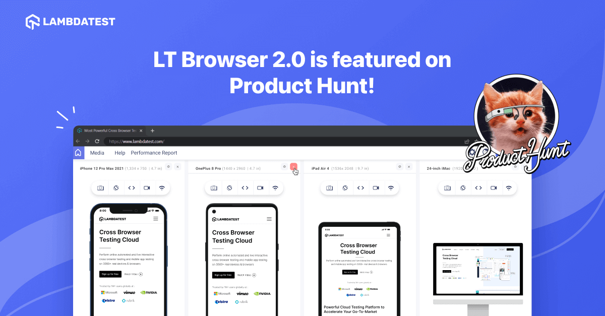 LT Browser 2.0 Is Now LIVE On Product Hunt! 🚀 | TestMu AI (Formerly LambdaTest)