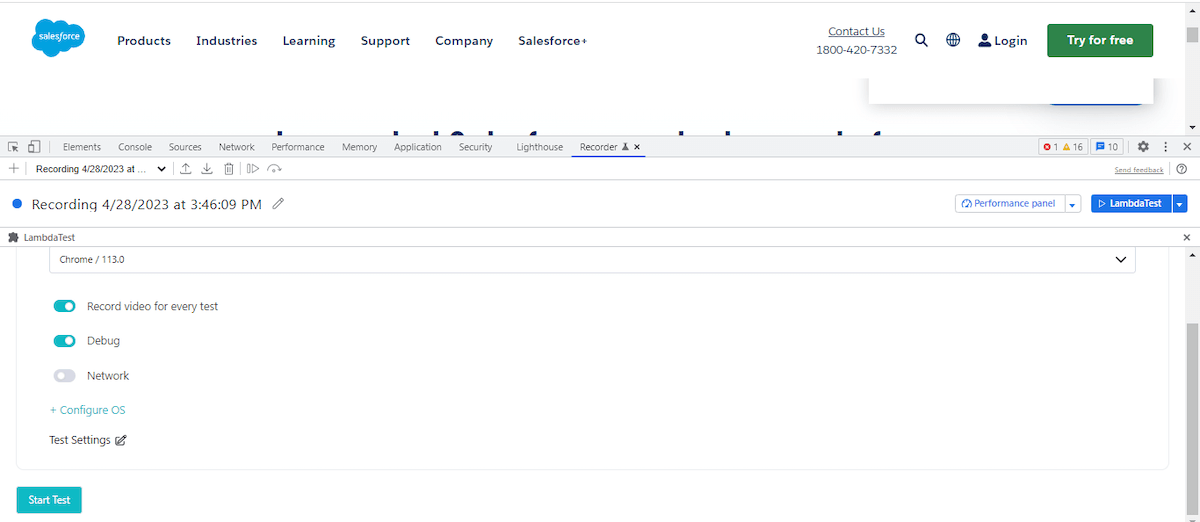 Record and Replay Tests 
