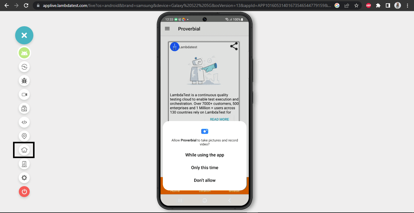home screen home screen