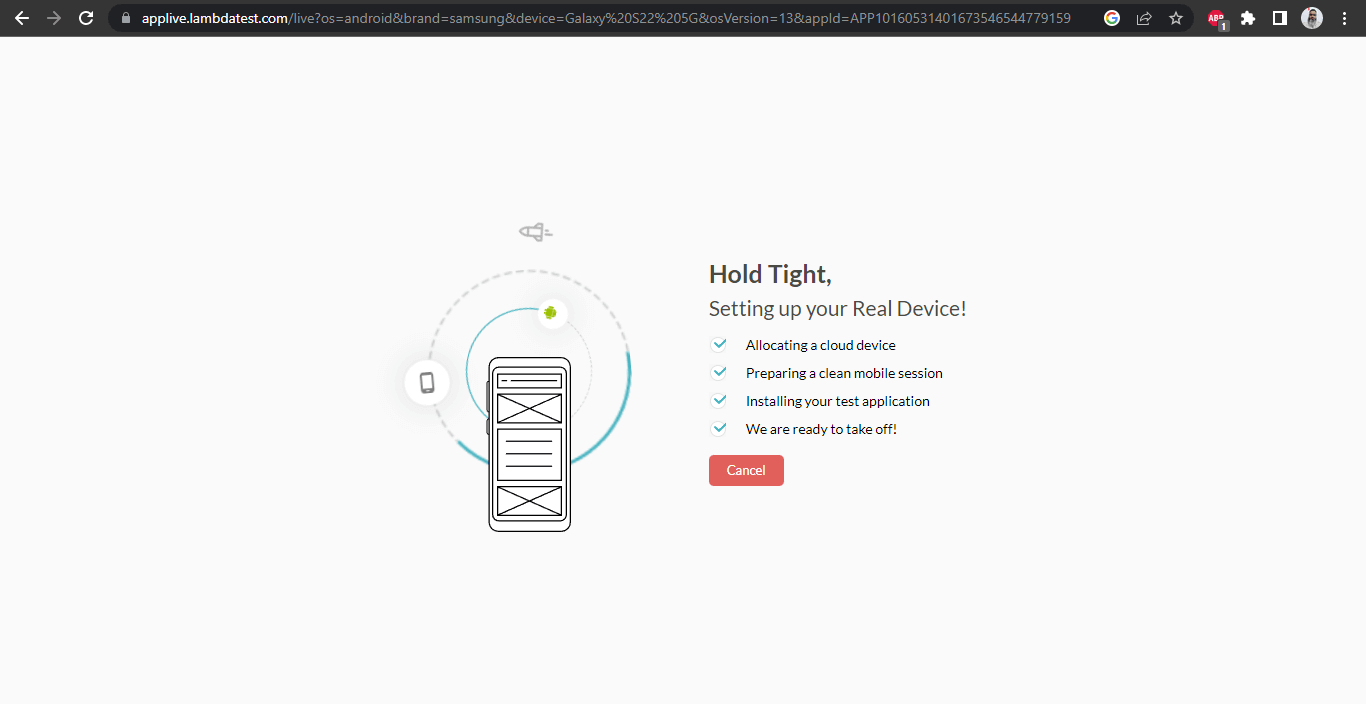 launch real device launch real device