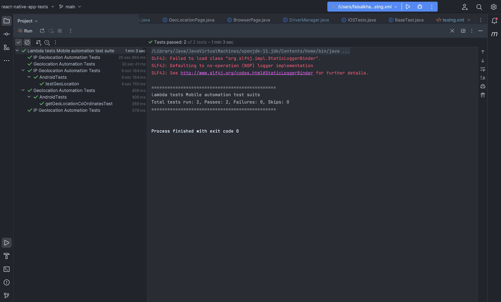 test run locally test run locally