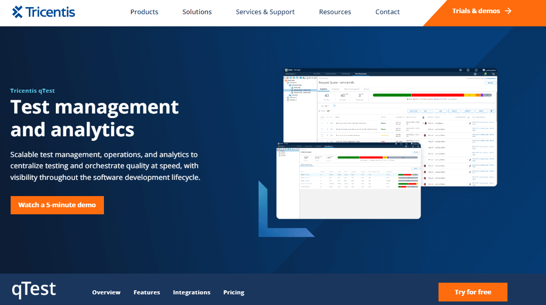 Tricentis qTest tool Tricentis qTest tool