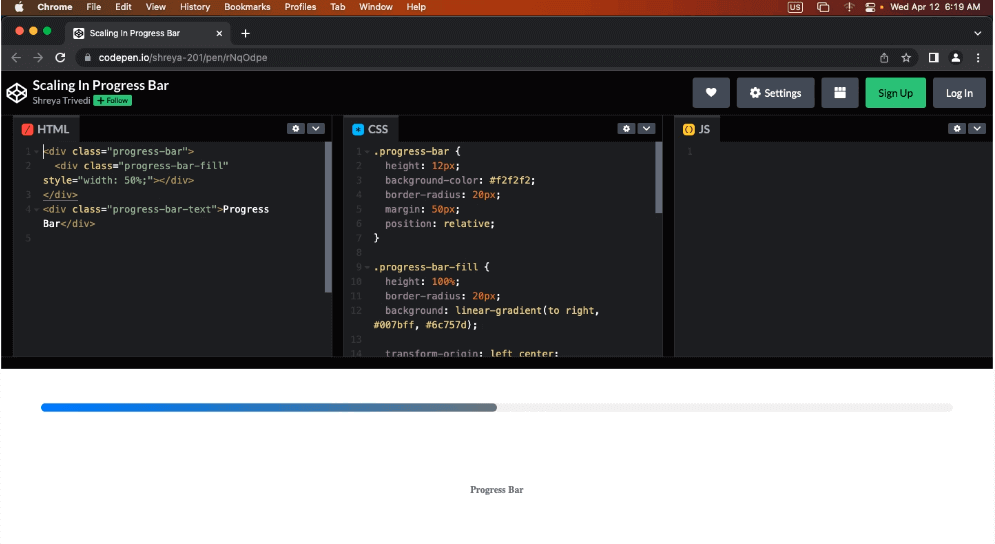 progress bar by progress bar by
