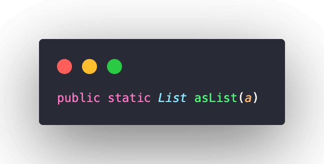 arrays as list arrays as list