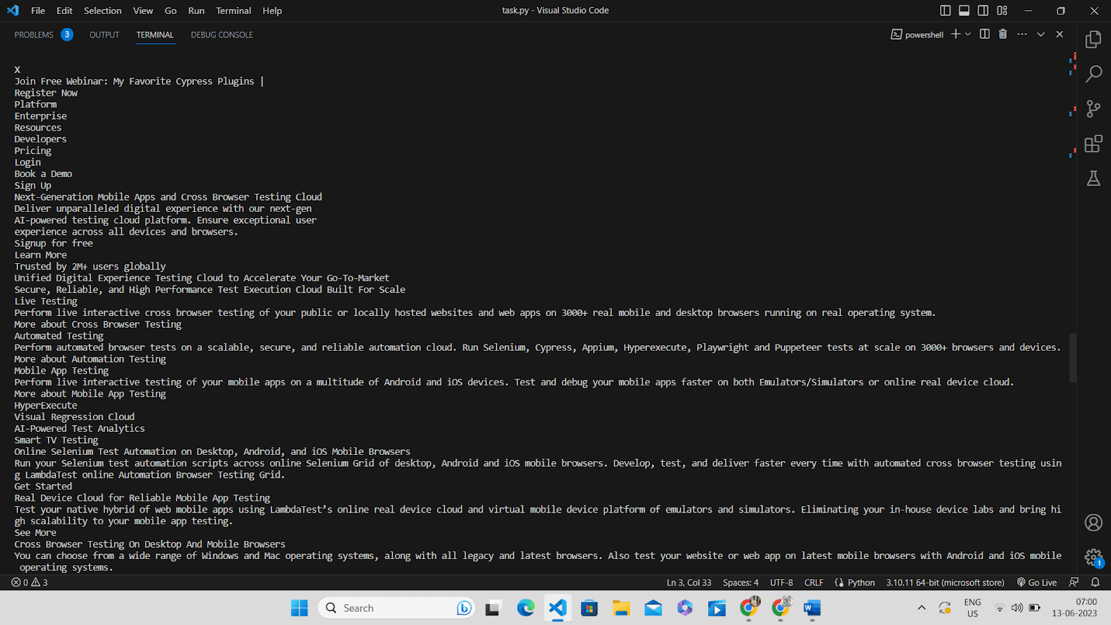extract and collect text-based information