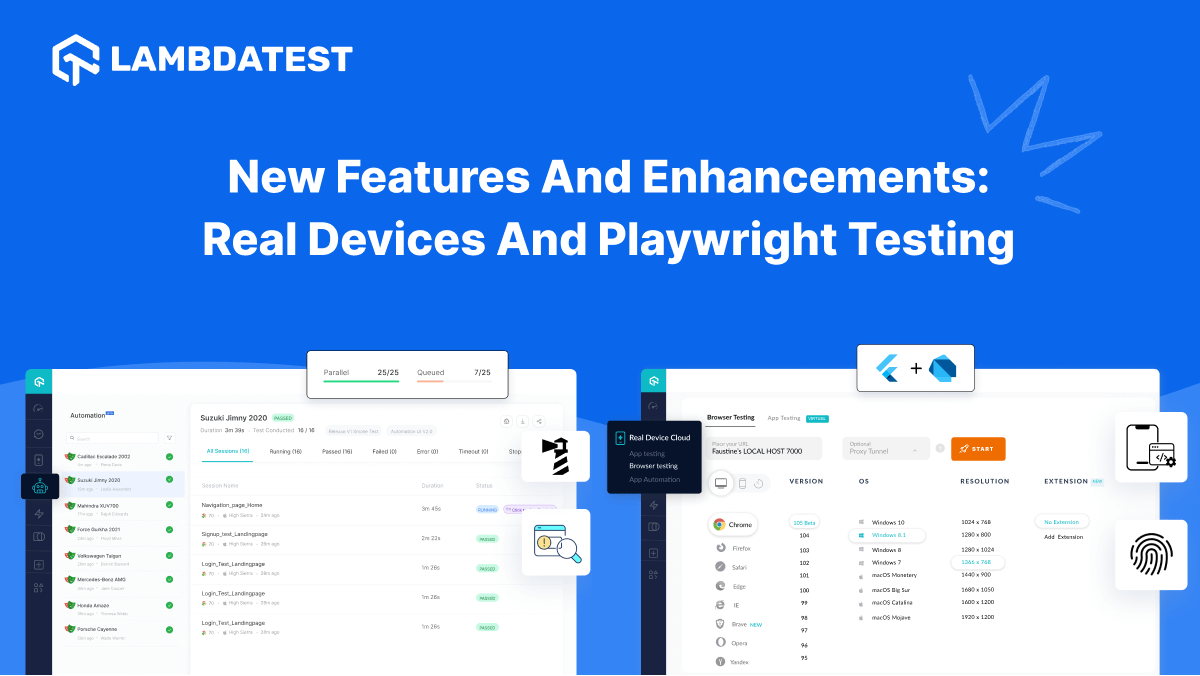 New Features And Enhancements: Real Devices And Playwright Testing | TestMu AI (Formerly LambdaTest)