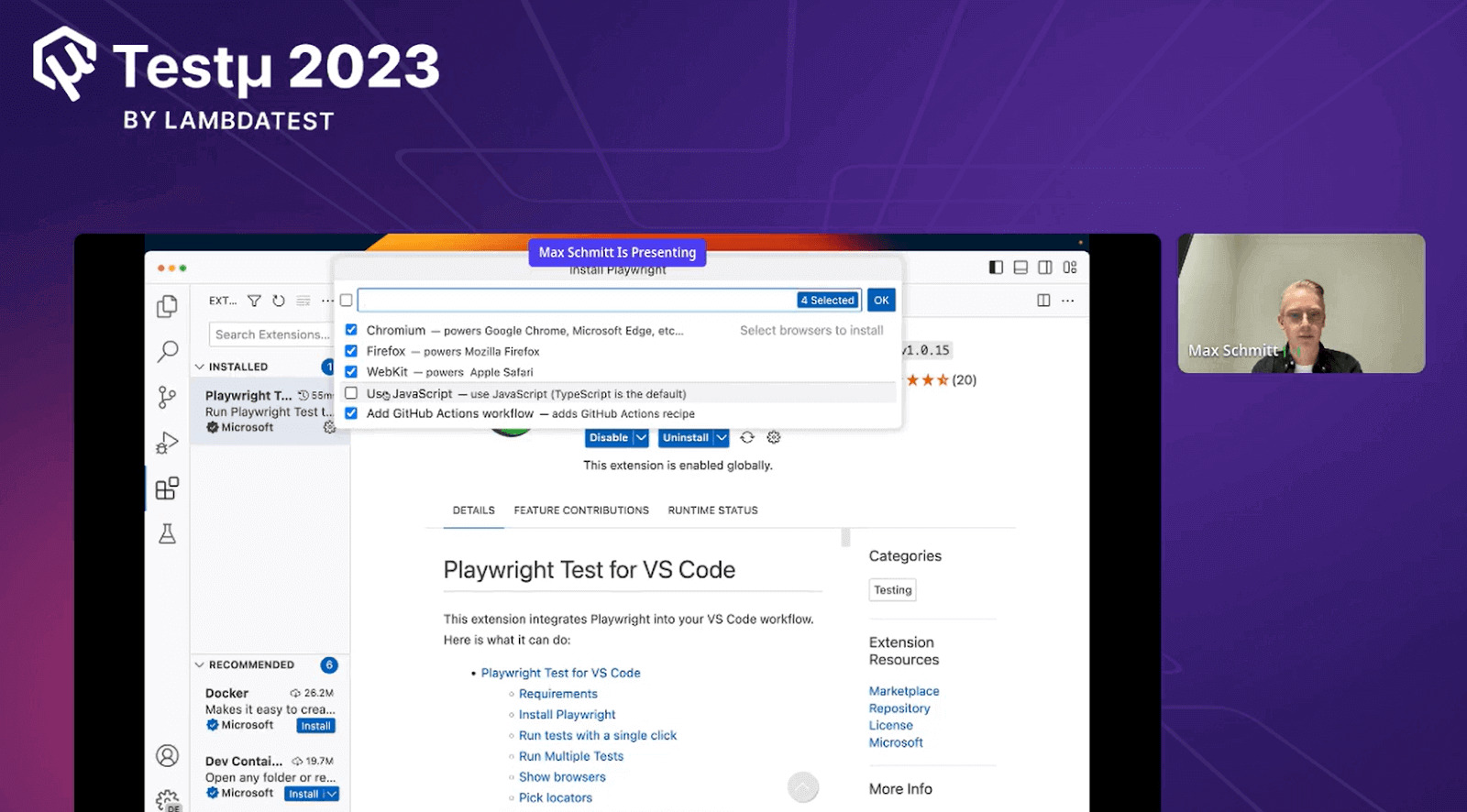 Install Playwright Install Playwright