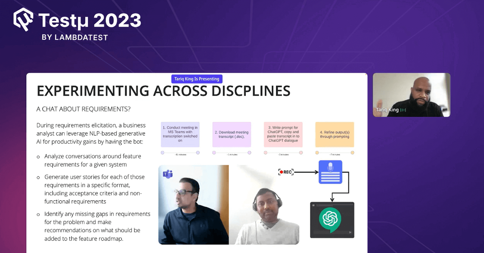 Experimenting Across Disciplines Experimenting Across Disciplines