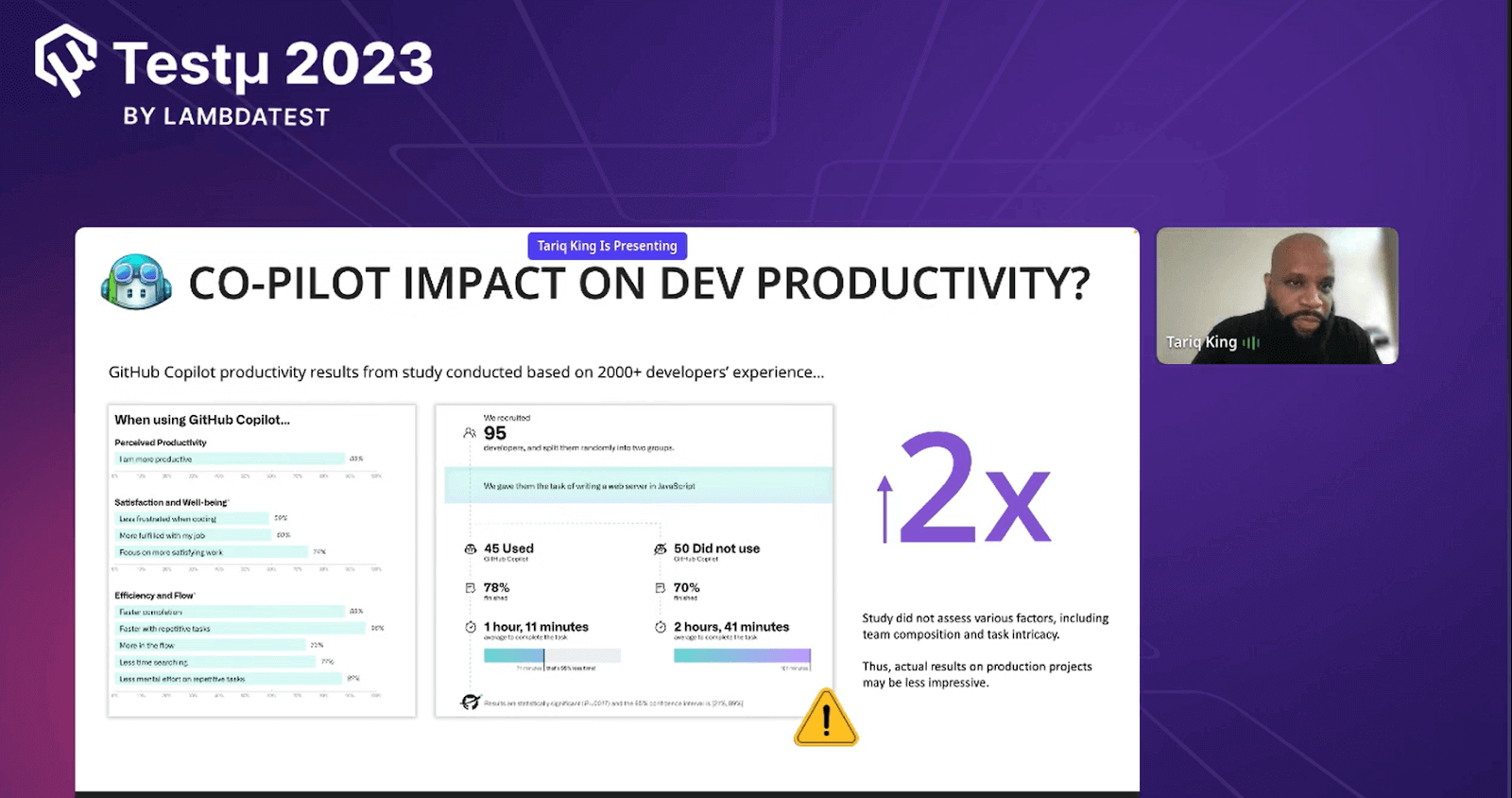 Co-pilot impact on Dev productivity Co-pilot impact on Dev productivity