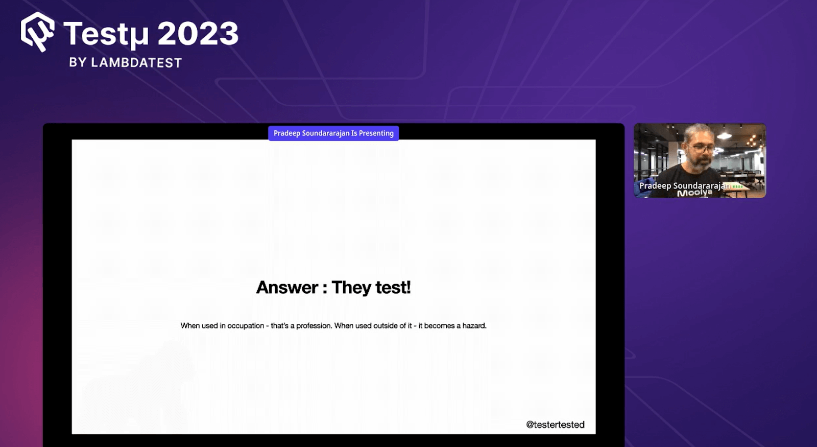 Occupational Hazards for People in Tests Occupational Hazards for People in Tests