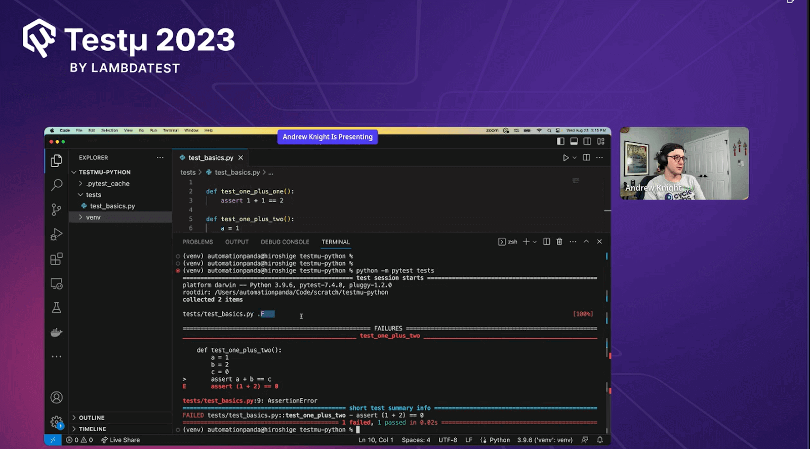 Failed Test Case Output