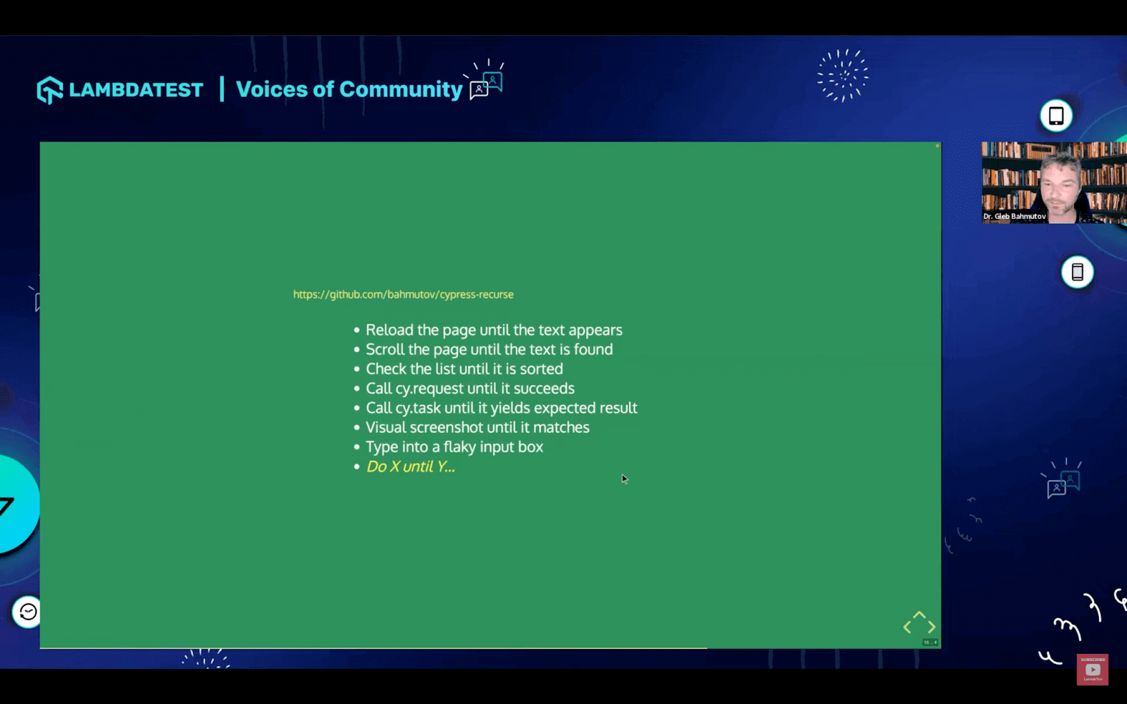 cypress-recurse Plugin cypress-recurse Plugin
